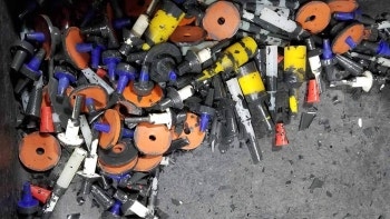 masking plugs that have been used for powder coating or wet painting