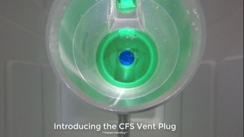 cfs vent plug eliminates issues with pressure and leakage during coating processes