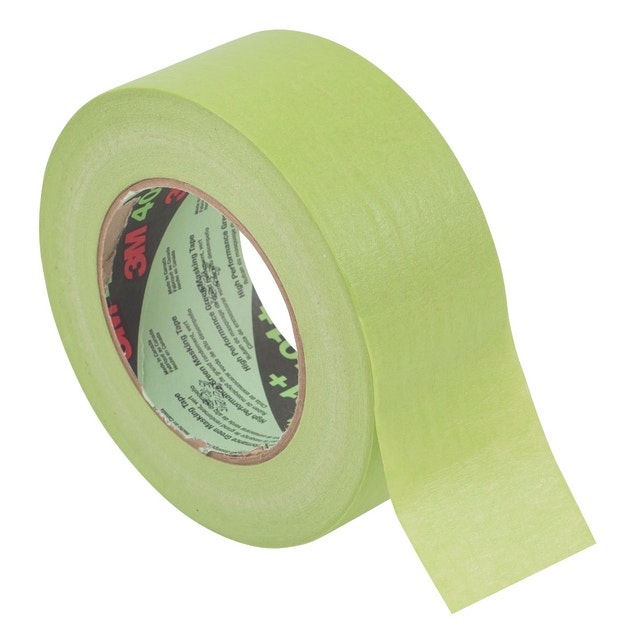 3M 401+ Green Automotive Masking Tape w/Paper Liner 18.00" W x 60 Yards 3M 401+ Green Automotive Masking Tape w/Paper Liner 18.00" W x 60 Yards