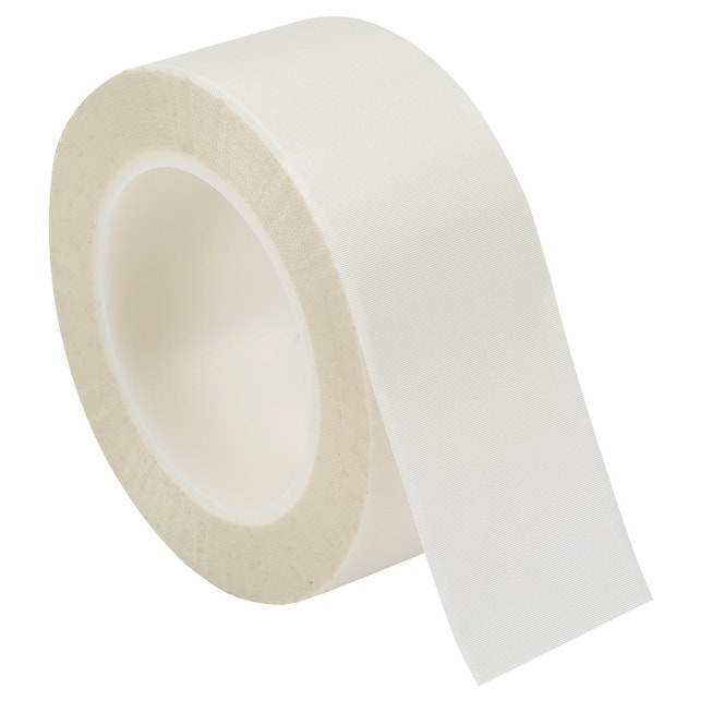White Glass Cloth Tape w/ Clear Poly Liner 12.00" W x 36 Yards White Glass Cloth Tape w/ Clear Poly Liner 12.00" W x 36 Yards