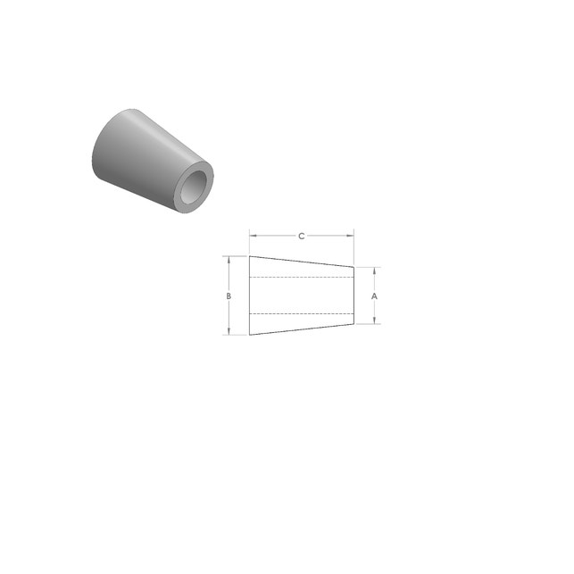 Silicone Bore Mask Plug 0.755" x 0.545" Silicone Bore Mask Plug 0.755" x 0.545"