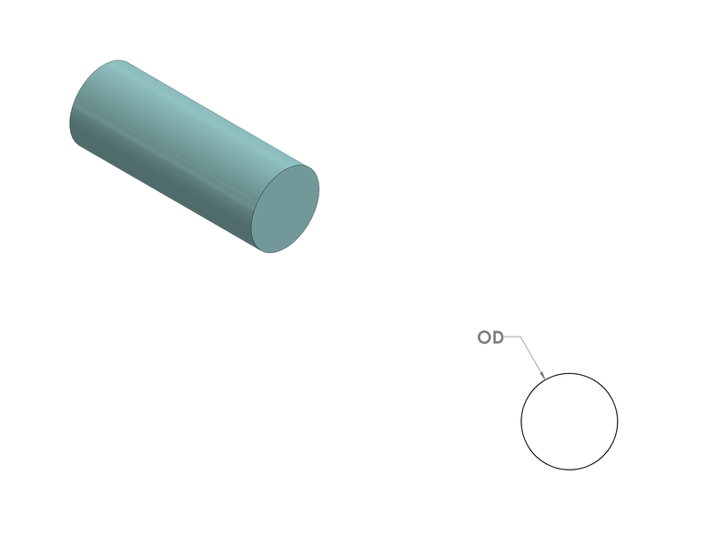 Silicone Sponge Cord CAD Drawing