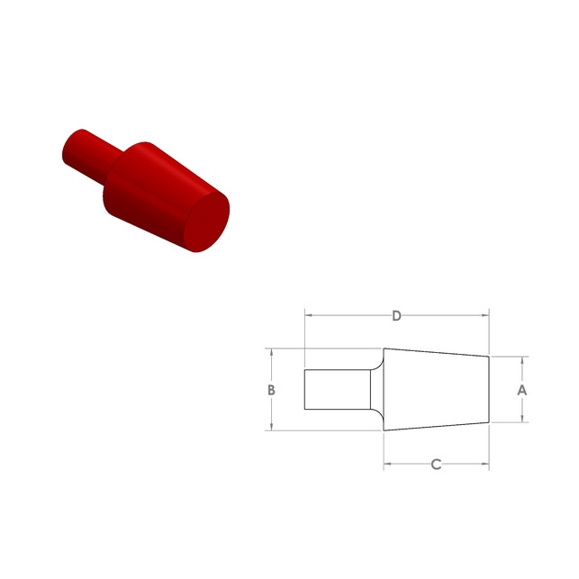 Silicone Tapered Plug with Handle Silicone Tapered Plug with Handle