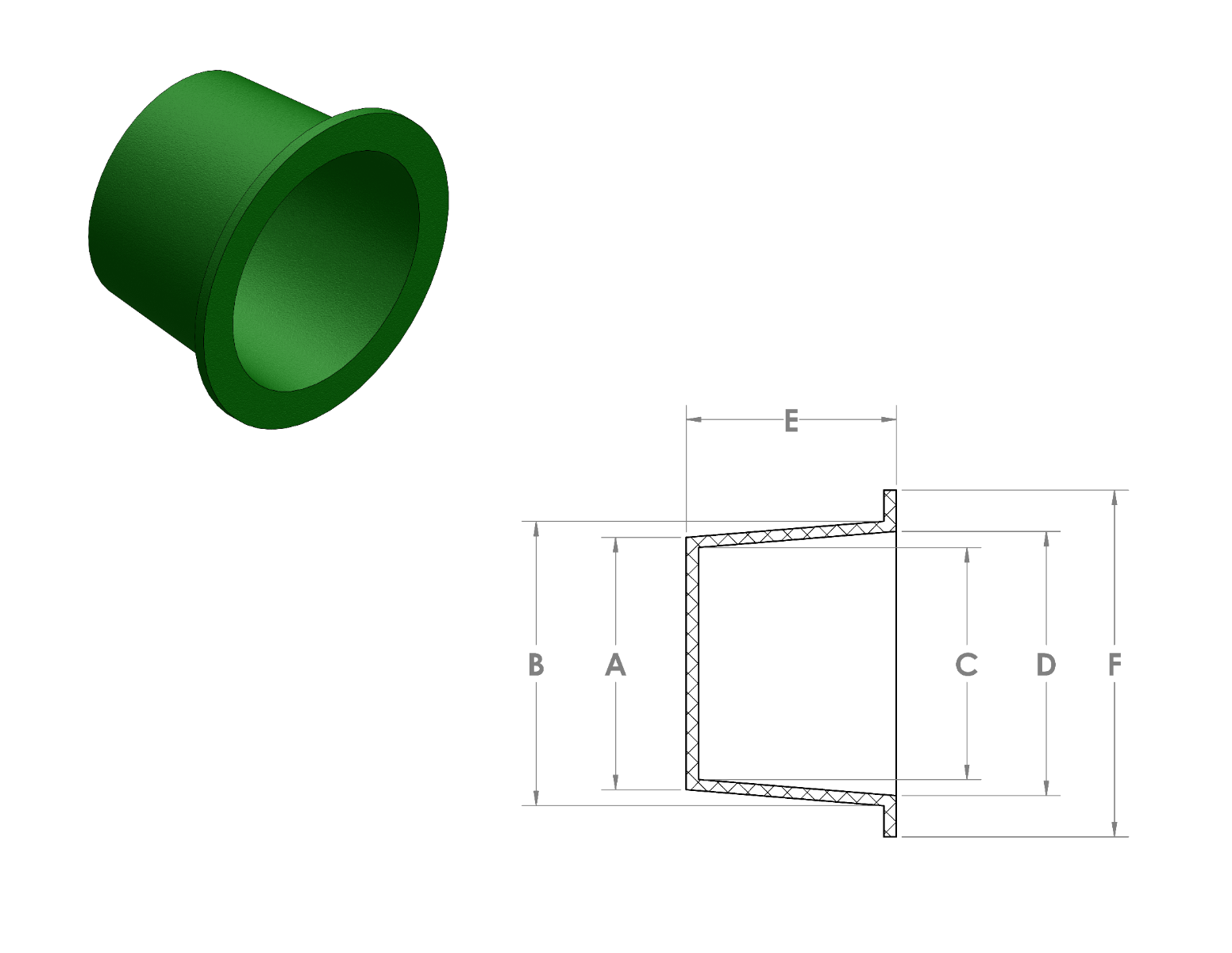 High Temp Cap Plugs CAD Drawing