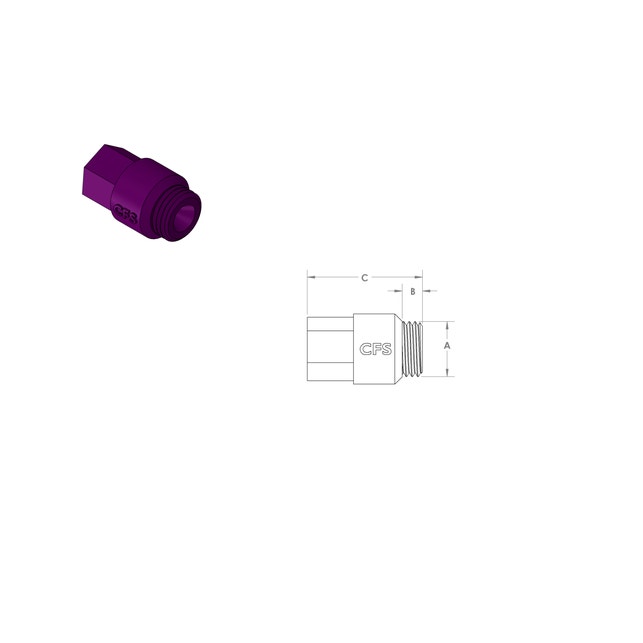 Silicone Threaded Plug Silicone Threaded Plug