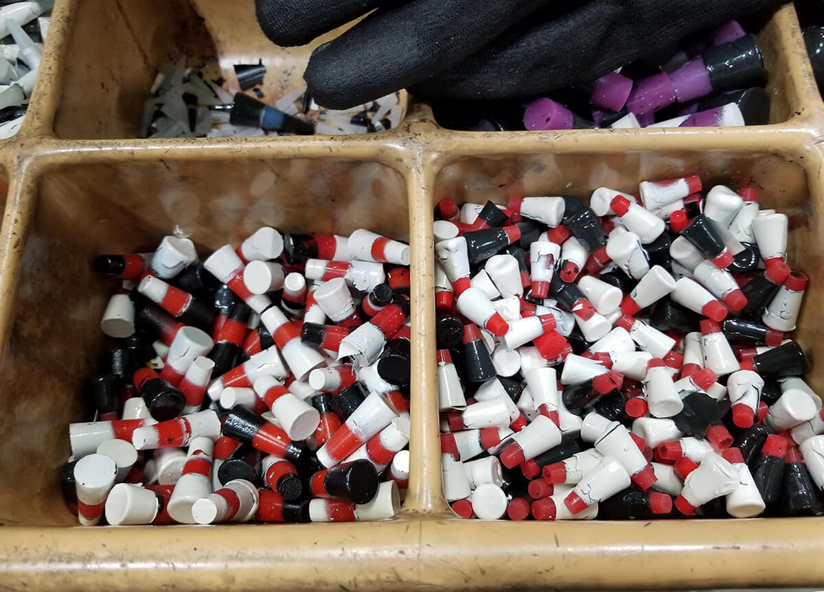 Used Masking Plugs